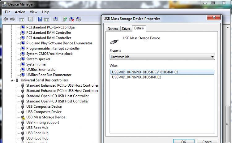 Usb Mass Storage Device Driver Error