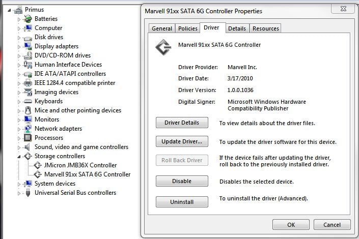 Dell T3400 Sata Controller