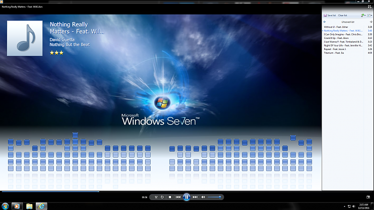 Windows Media Player Visualization