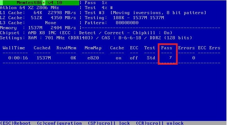 Memtest Windows 8 X64 -  3