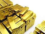 shiny gold bullion bars
