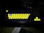 Filco Majestouch Ninja TKL with custom yellow PBT keycaps
