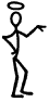 The Saint stick figure smfig44