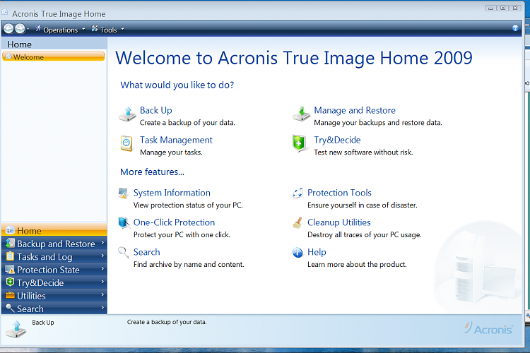 Acronis True Image Home 2009 - POS although it works-acronis1.png