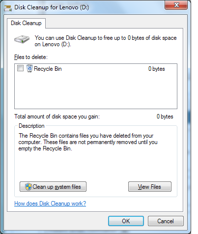 Low Disk space in recovery D drive-diskcleanup.png