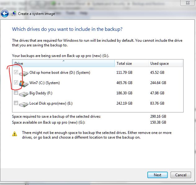 Win7 backup not allowing choice of HD to image on dual boot system-2hdd.checkboxes.jpg