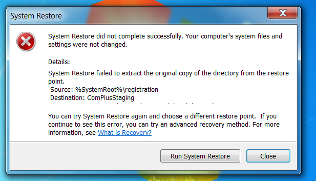 Not able to restore-restore-error.png