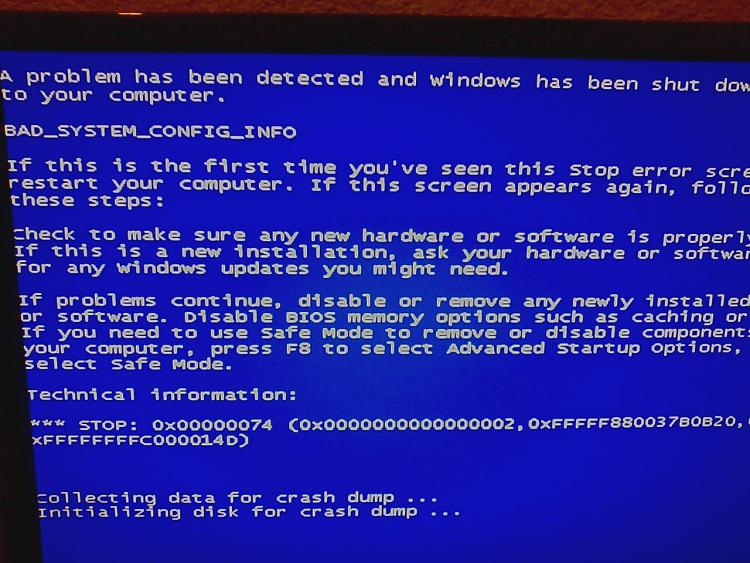 BSOD at Startup &quot;bad_system_config_info&quot; and operating system unknown-0107121903_01.jpeg