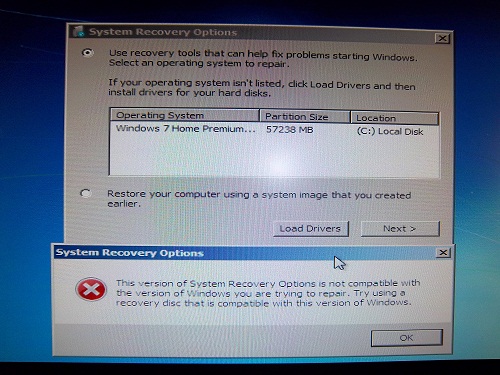 Cannot boot after deleting old windows7 partition.. White cursor-recover-warning.jpg