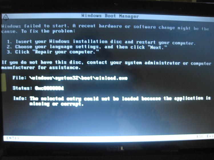 Repair your computer option not working (restoring factory backup)-img_7733.jpg