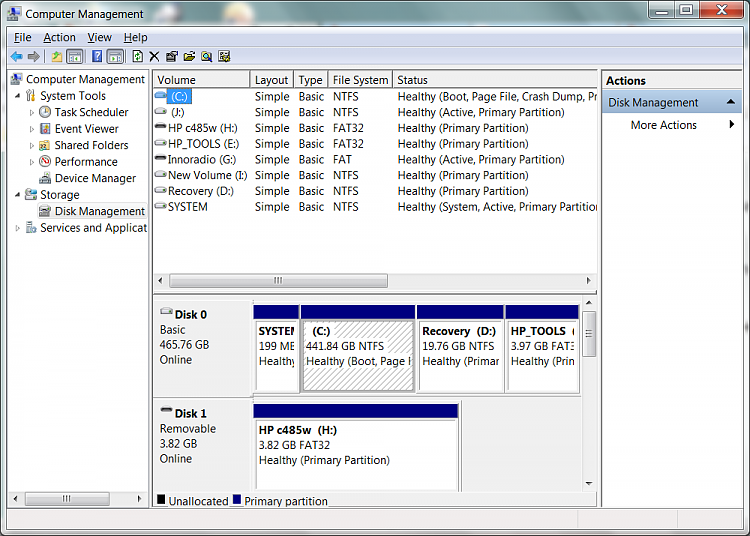 Recovery partition created - suitable restore points now unavailable-disk-management.png