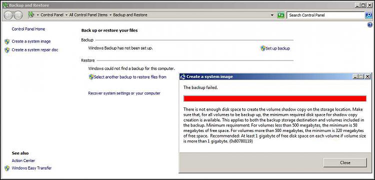 Not enough disk space to create the volume shadow copy ...-insufficient-free-space-system-partition-backup-fails.jpg