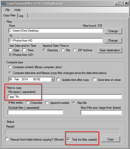 How can I export all photos and videos from Windows 7 to external HDD?-copychangedfiles.jpg