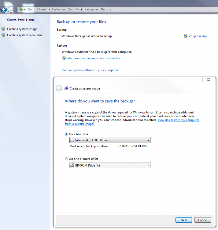 Windows 7 - System Restore, Saving a Backup &amp; Permanant Restore Point-image-1.png