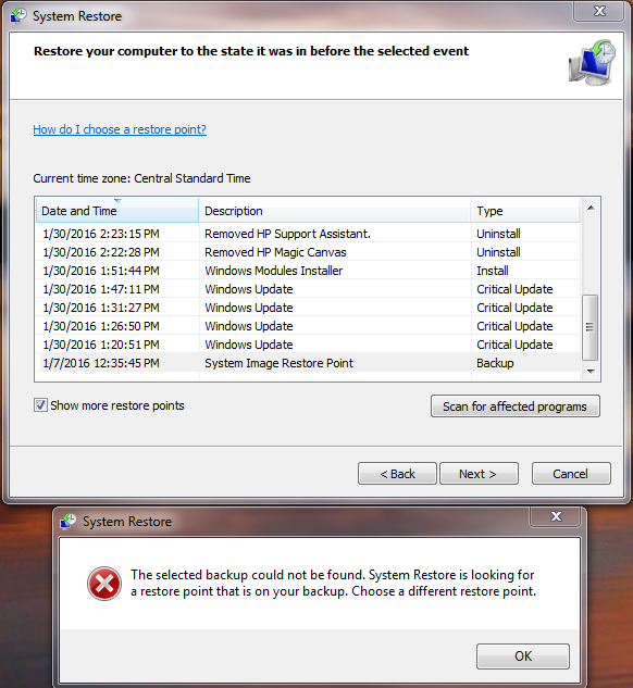 Solved Windows 7 System Restore Saving A Backup Permanant Restore Point Windows 10 Forums Solved Windows 7 System Restore Saving A Backup Permanant Restore Point Windows 10 Forums