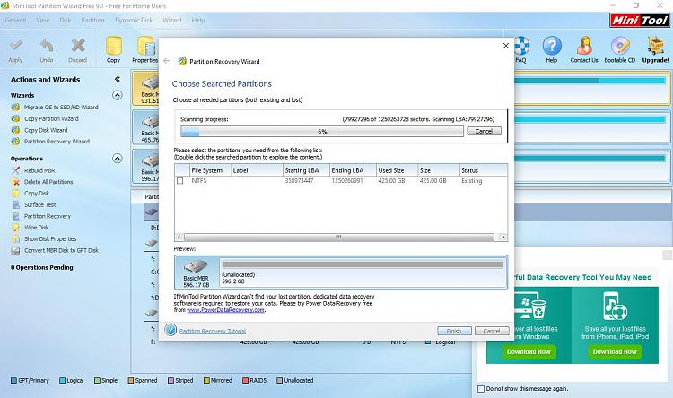 Recover partition after aborted diskpart clean all command-pw-1_quickscan.jpg