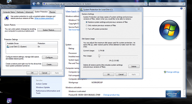 Windows 7 deletes old system restore files-restuse.png