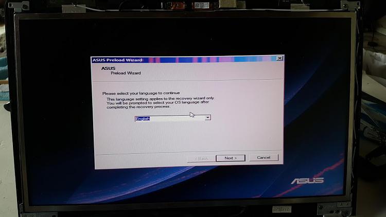 My ASUS laptop will not boot, goes straight to X:\windows\system32\-index1.jpg