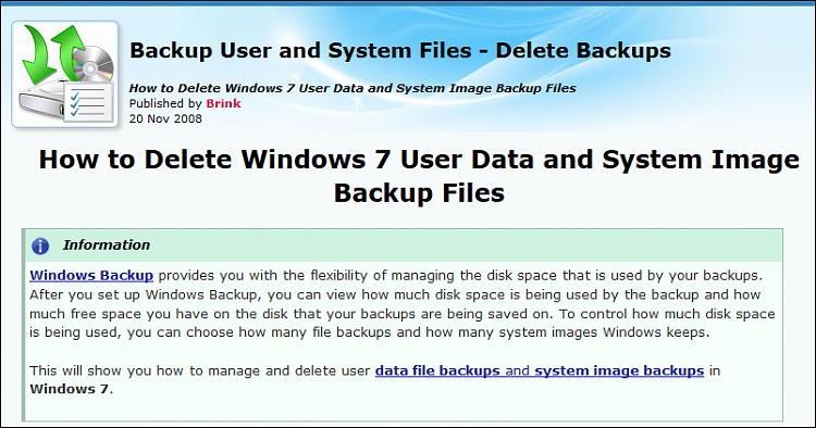 Vista Backup Overwrite