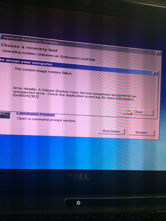 The system image restore failed-img_0148.png