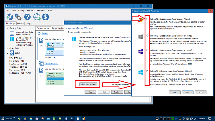 Windows PE Rescue Disk for Macrium Reflect Free - testing question-macriumpe.png