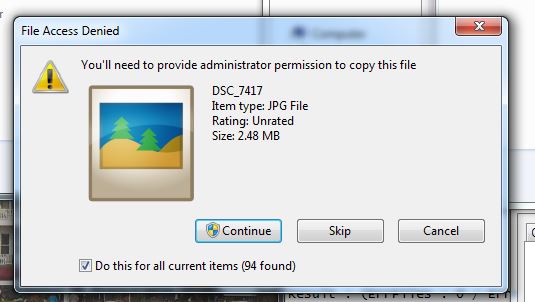 Xcopy command and FastCopy are not copying all files-administrator-required.jpg