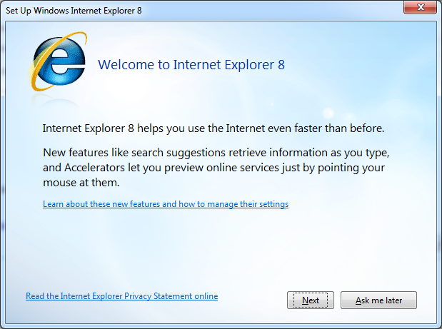 How to suppress &quot;Set up Windows Internet Explorer 8&quot; start popup?-set-up-windows-internet-explorer-8-popup.png