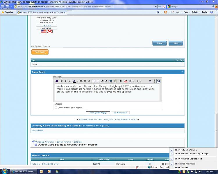 Outlook 2003 Seems to close but still on Toolbar-untitled.jpg