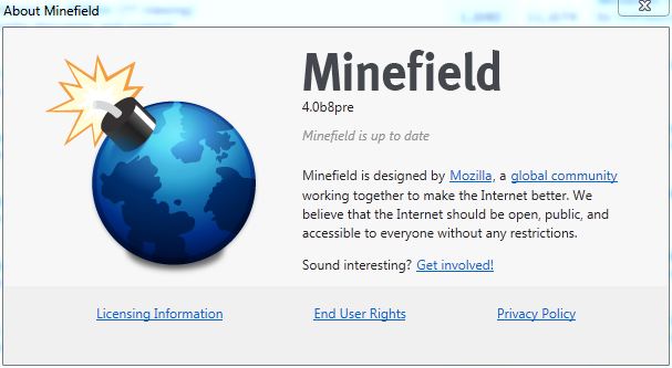 Firefox 4 64 bit with Adobe Flash Square-minefield.jpg