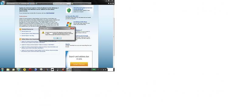 Internet Explorer 9 (IE9) Release Candidate (RC) on February 10, 2011-feedback-tool-install-error.jpg