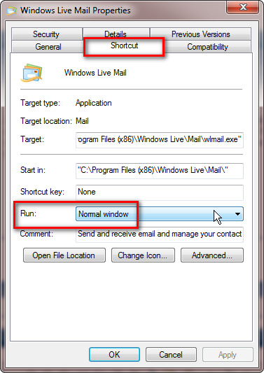 Live Mail ALWAYS Opens Maximized-wlm_run_normal_window.png