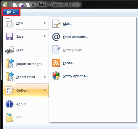 How do I access Tools in Windows Live Mail-menu.jpg