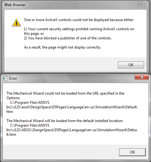 Setup Gliches,Wrong software behavior, ActiveX errors, help!-ansys.png