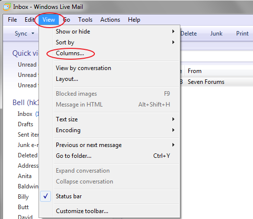 Windows Live Mail - Can Sent To Be Shown?-view-column.png