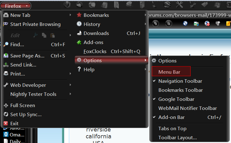 where is the menu bar in firefox 5?-ff.png