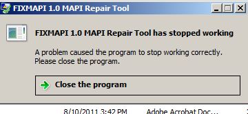 Receiving a &quot;FIXMAPI 1.0 MAPI Repair Tool has stopped working&quot; error-snipimage.jpg