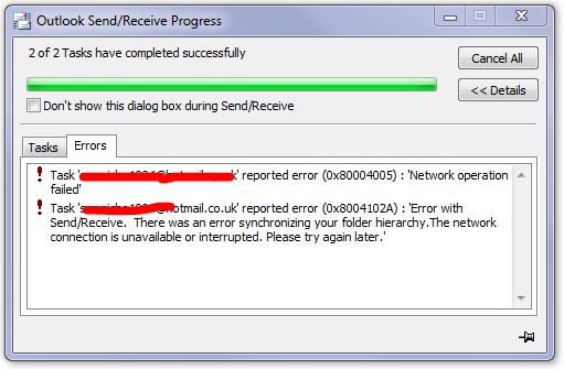 Outlook Connector (Outlook 2010) Won't send/receive-error.jpg