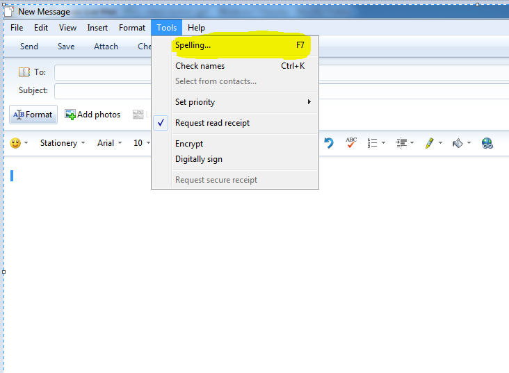 WinLiveMail: where did my SPELL-check button go?-.png