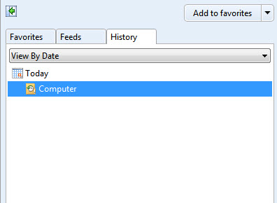 IE9 - History tab no longer showing websites by &quot;View by Date&quot;-history.jpg