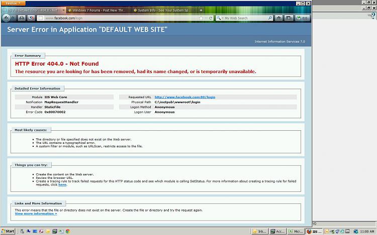 IIS7 404.0 Error on Facebook-iis7-404.0-error.jpg