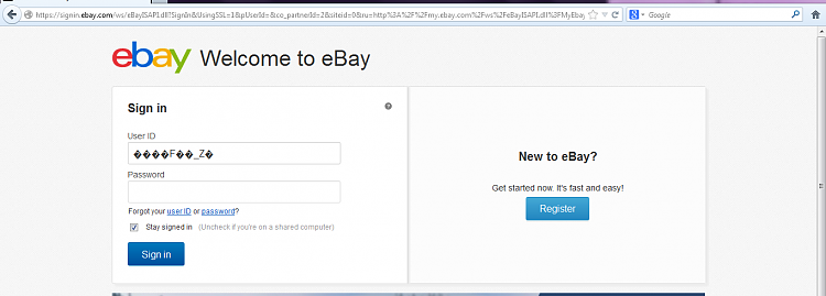 Both browsers in Win 7 reporting false errors and odd login screens-ebay-welcome.png
