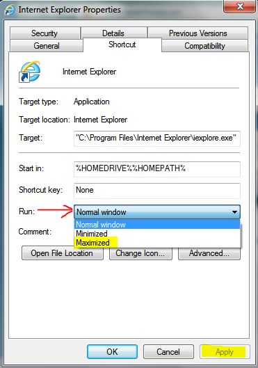 How to open IE 8 in full screen mode every time?-ie-properties.jpg