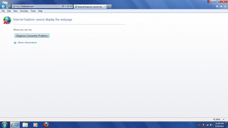 internet explorer cannot display the webpage solution