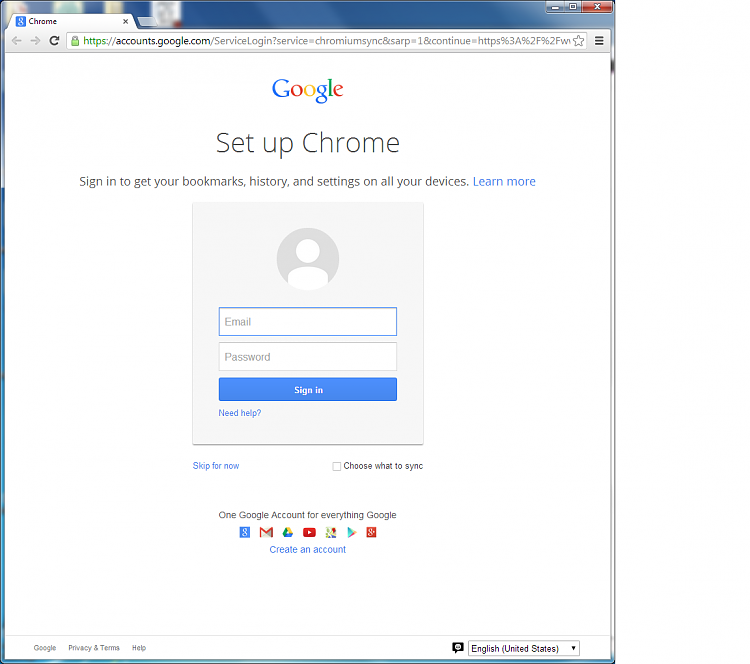 Chrome will not reload in a Windows session-1a-chrome-home-page.png