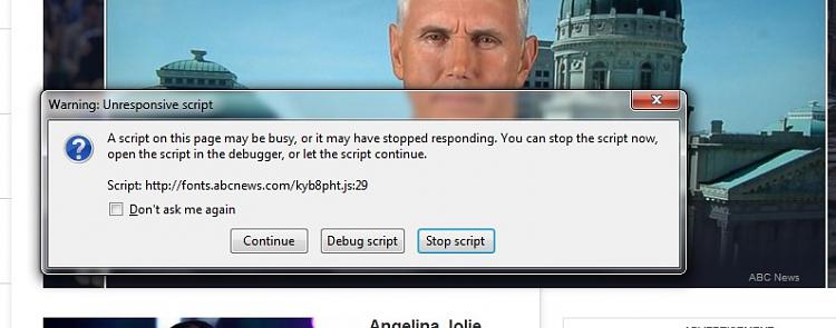What does this &quot;script error&quot; message mean - pic attached-script-warning-screen-saved.jpg