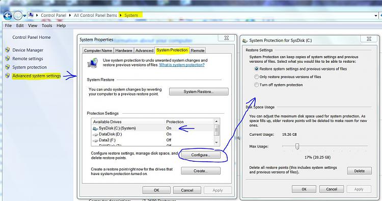 Spell Checker not working in Internet Explorer 11-restore-points-settings.jpg