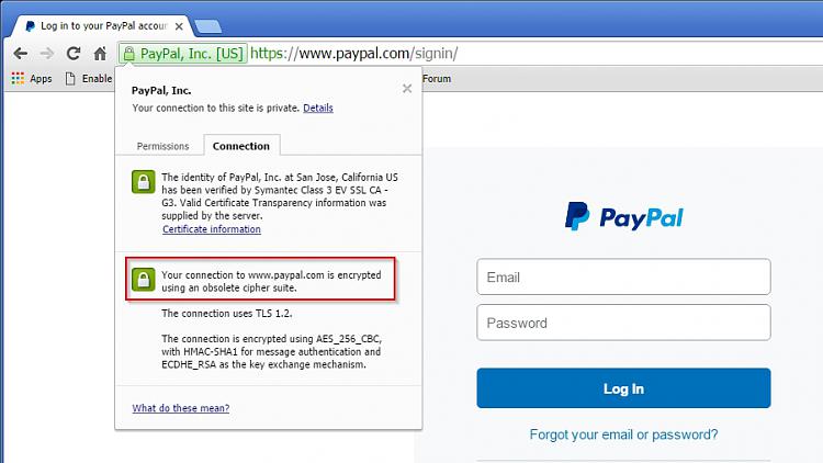 Paypal login returns &quot;obsolete cipher suite&quot; error then freezes-log-your-paypal-account-iron.jpg