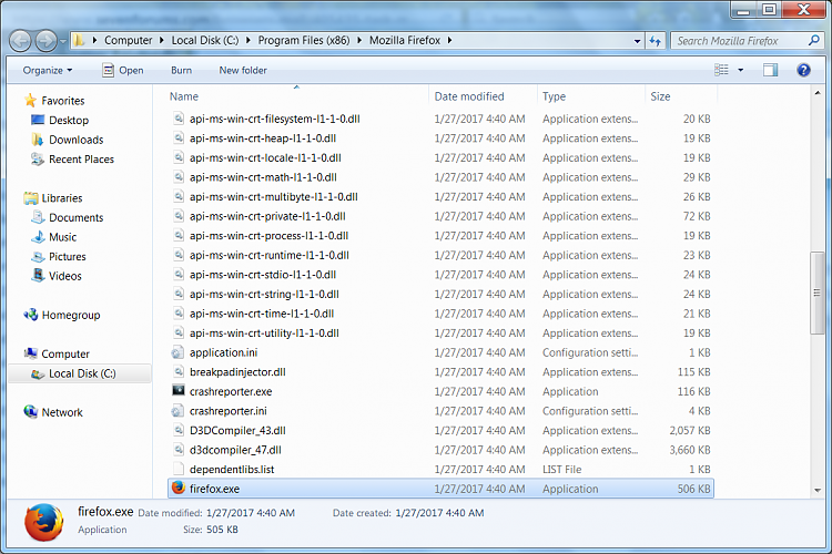 Task Manager (Processes) shows 2 &quot;Firefox.exe*32&quot; while online.  Why?-firefox-exe-location.png