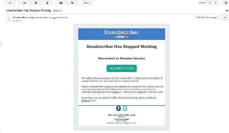 Suspicious email with the title &quot;Unsubscriber Has Stopped Working&quot;-unsubscriber-has-stopped-working.jpg