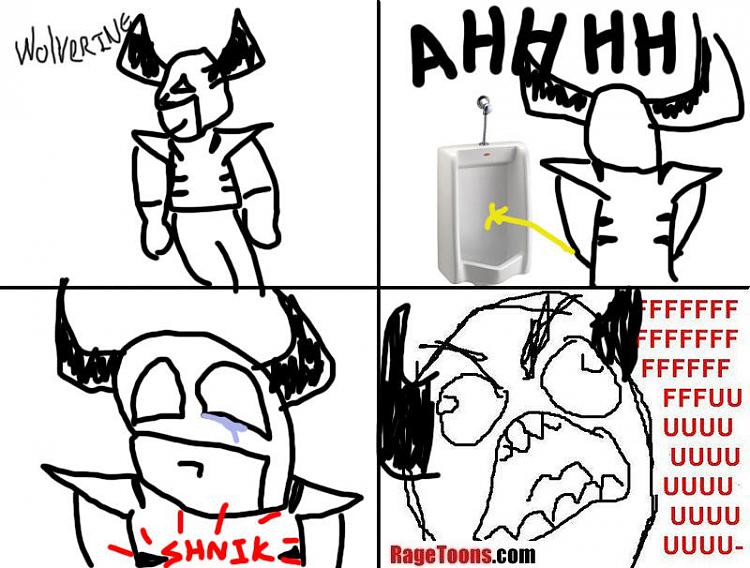 Funny and Geeky Cool Pics-20100507-wolverine-peeing-claws-rage.jpg